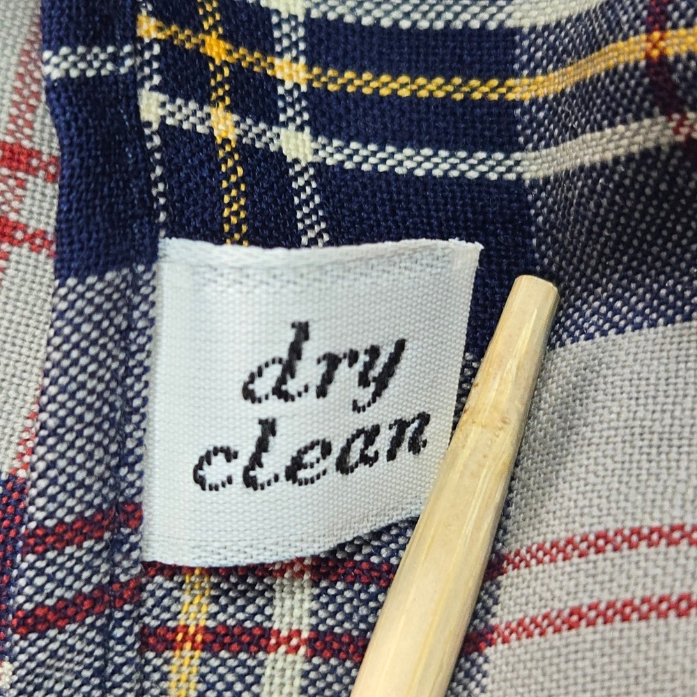 Vintage Pendleton Sir Pendleton Shirt Mens M Grey Blue Plaid Virgin Wool USA - Picture 10 of 11